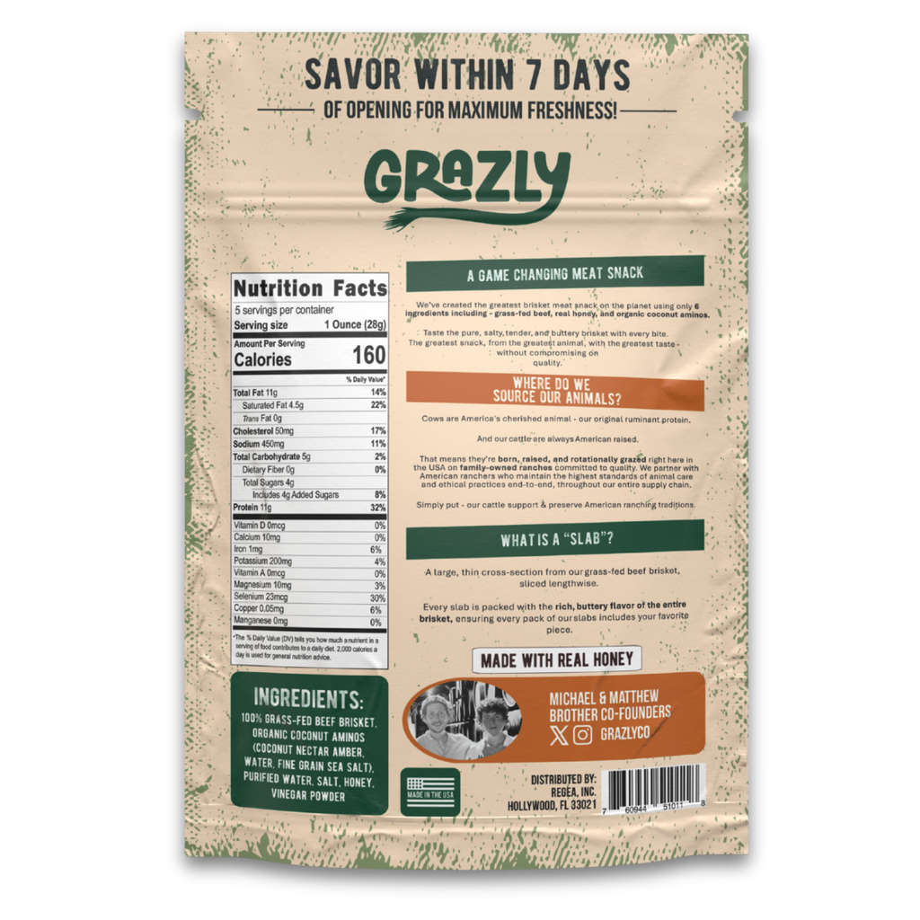 Raw Honey & Coconut Aminos Brisket Slabs