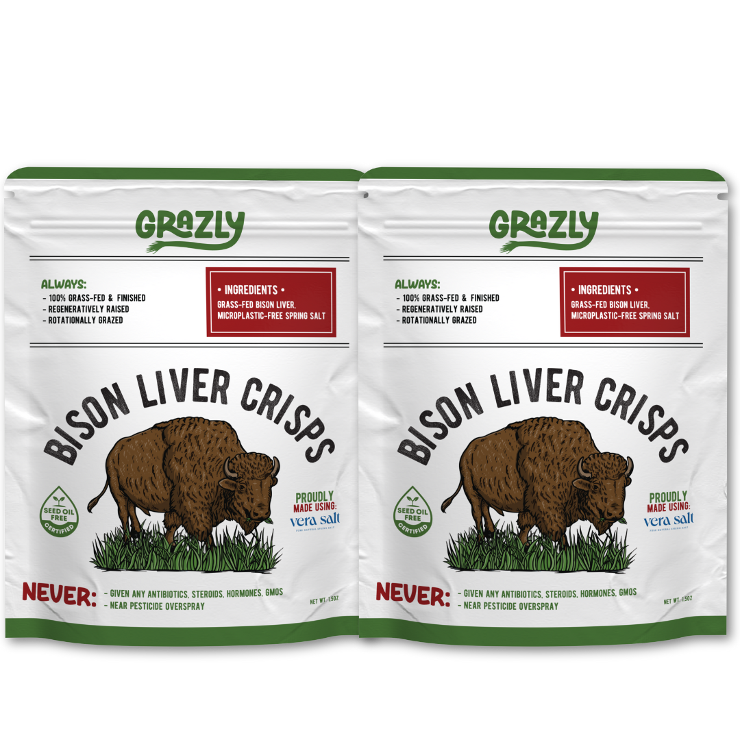 Bison Liver Crisps - 100% Grass-Fed/Finished