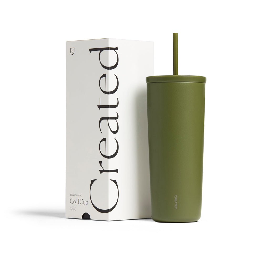 24oz Cold Cup -Olive Green