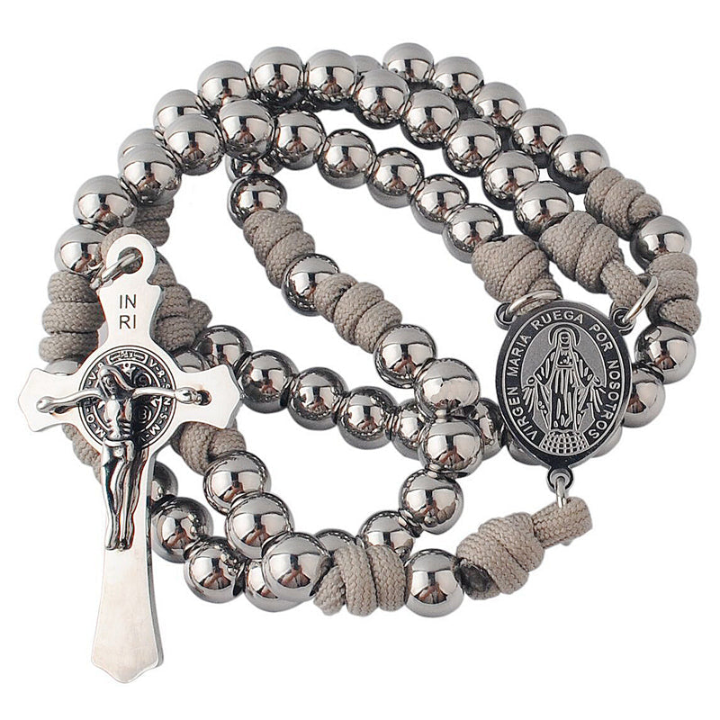 Stainless Steel & Paracord Miraculous Rosary
