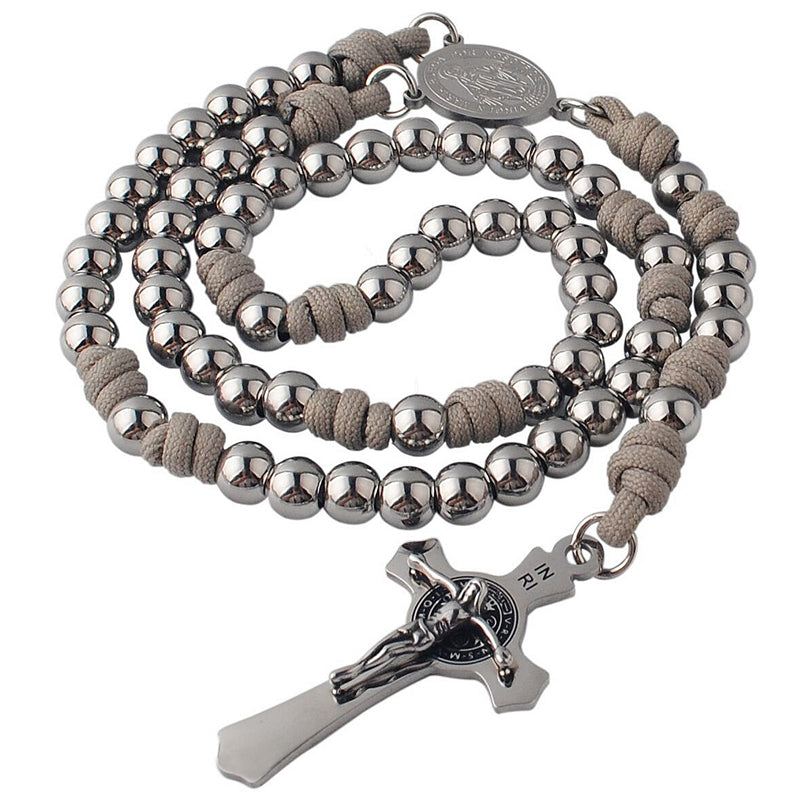 Stainless Steel & Paracord Miraculous Rosary