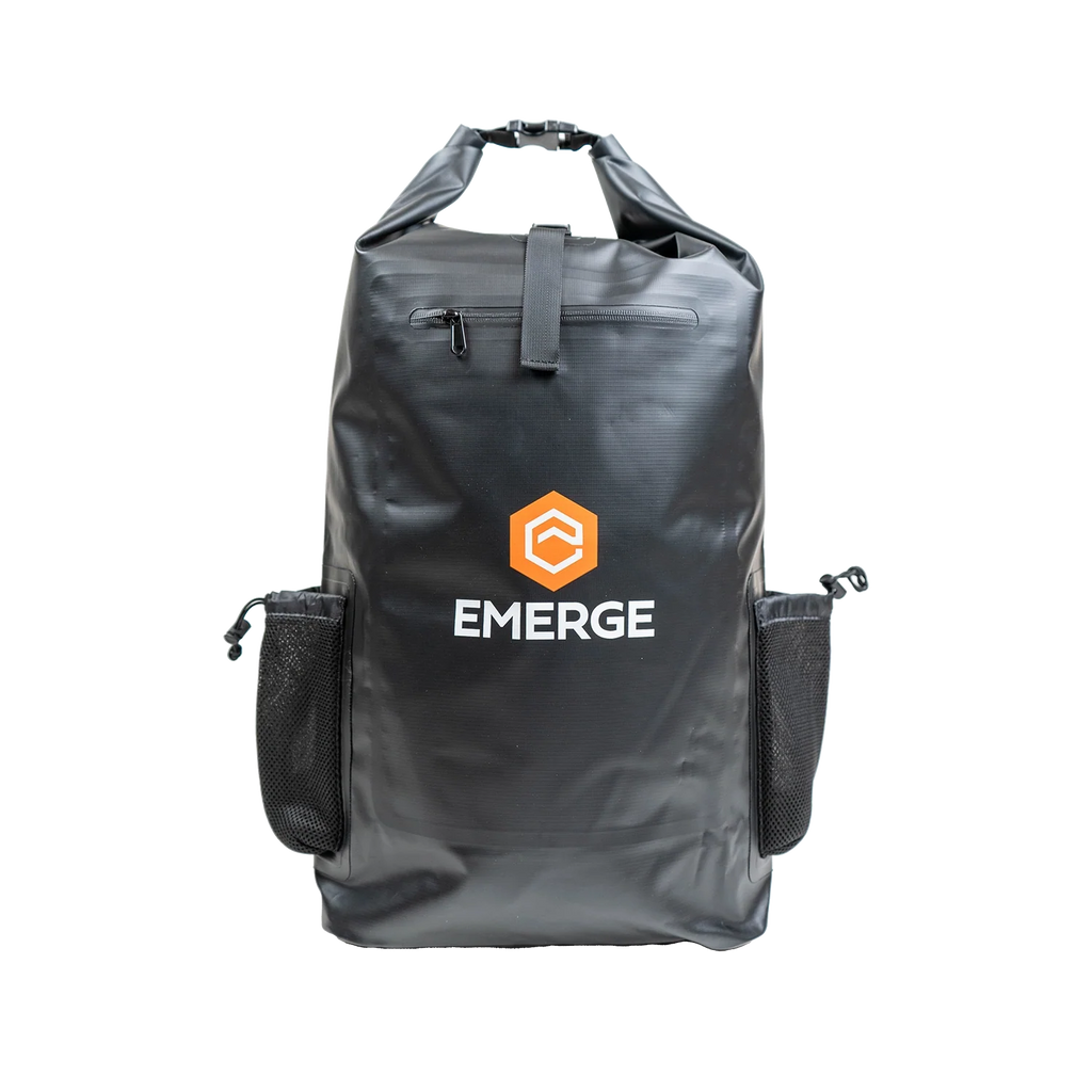 50L Heavy Duty Dry Bag w/ Straps - Black