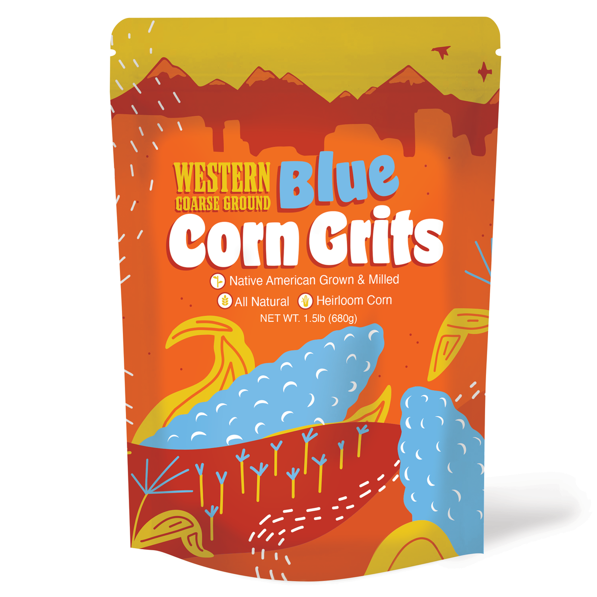Western Heirloom Blue Corn Grits